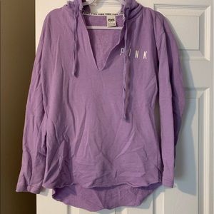 Victoria secret’s PINK. Purple sweater with hood S